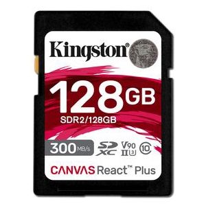 Kingston Canvas React Plus 128GB - V90 - UHS-II - Class10