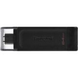Kingston USB Stick - USB-C - 64GB - Zwart
