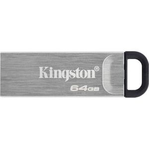 Kingston DataTraveler Kyson USB-stick Retail 64 GB Zilver DTKN/64GB USB 3.2 Gen 1 (USB 3.0)