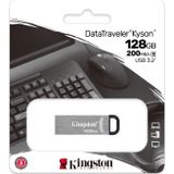 Kingston DataTraveler Kyson USB 3.2 Gen 1 Flash Drive 128GB - Met elegante, metalen behuizing zonder dop