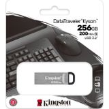 Kingston DataTraveler Kyson USB 3.2 Gen 1 USB-stick 256 GB met elegante metalen behuizing zonder dop