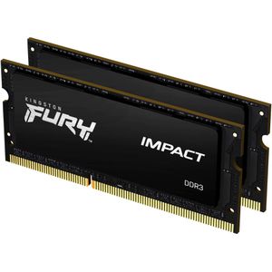 Kingston FURY Impact (2 x 8GB, 1866 MHz, DDR3 RAM, SO-DIMM), RAM, Zwart
