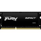 Kingston FURY Impact (1 x 4GB, 1600 MHz, DDR3 RAM, SO-DIMM), RAM, Zwart