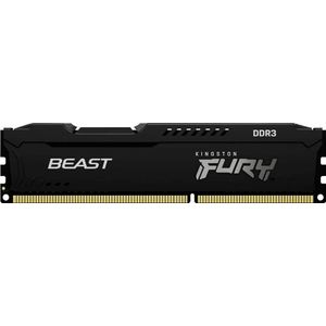 Kingston Fury Beast 8 GB (2 x 4 GB) 1866 MHz DDR3 CL10 werkgeheugenkit voor PC KF318C10BBK2/8, zwart