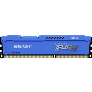Kingston FURY Beast blauw 16 GB (2 x 8 GB) 1600 MHz DDR3 CL10 werkgeheugen voor pc KF316C10BK2/16