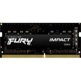 Kingston FURY Impact 16 GB 3200 MHz DDR4 CL20 Laptop Geheugen Enkele Module KF432S20IB/16,Wit