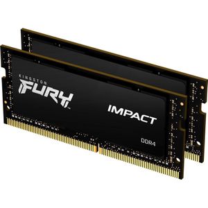 Kingston FURY Impact (2 x 8GB, 3200 MHz, DDR4 RAM, SO-DIMM), RAM, Zwart
