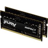 Kingston FURY Impact 16 GB (2 x 8 GB) 2666MHz DDR4 CL15 Laptop Geheugenset van 2 KF426S15IBK2/16