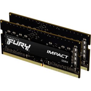 Kingston FURY Impact 16 GB (2 x 8 GB) 2666MHz DDR4 CL15 Laptop Geheugenset van 2 KF426S15IBK2/16