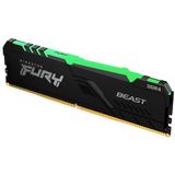 Kingston Technology FURY Beast RGB geheugenmodule 8 GB 1 x 8 GB DDR4 2666 MHz