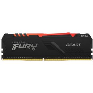 Kingston Technology FURY Beast RGB geheugenmodule 8 GB 1 x 8 GB DDR4 2666 MHz
