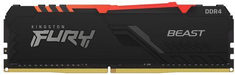 Kingston Technology FURY Beast RGB geheugenmodule 8 GB 1 x 8 GB DDR4 2666 MHz