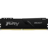 Kingston FURY Beast Werkgeheugenmodule voor PC DDR4 16 GB 1 x 16 GB Non-ECC 3733 MHz 288-pins DIMM CL19 KF437C19BB1/16