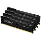 Kingston Technology FURY Beast geheugenmodule 4 x 32 GB 3600 MT/s
