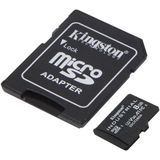 Kingston Industrial microSDHC 8GB geheugenkaart Incl. SD adapter, Klasse 10, UHS-I, U3, V30, A1