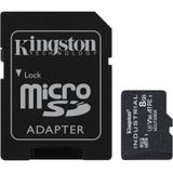 Kingston Industrial microSDHC-kaart 8 GB Class 10 UHS-I Incl. SD-adapter