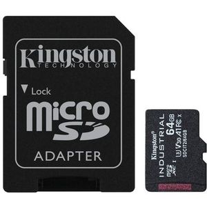 Kingston Technology Industrial 64 GB MicroSDXC UHS-I Klasse 10