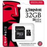 Kingston Industrial microSD – 32 GB microSDHC industriële C10 A1 pSLC kaart + SD-adapter – SDCIT2/32 GB