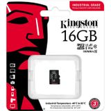 Kingston Industriële microSD -16 GB microSDHC Industrial C10 A1 pSLC kaart in één pakket zonder adapter - SDCIT2/16GBSP