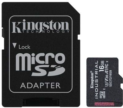 Kingston Technology Industrial 16 GB MicroSDHC UHS-I Klasse 10