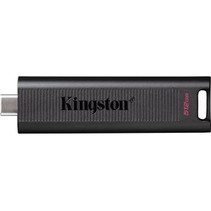 Kingston DataTraveler Max (512 GB, USB C, USB 3.2), USB-stick, Zwart