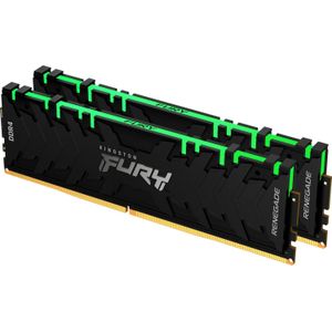 Kingston FURY Renegade RGB 32 GB (2x16 GB) 3600 MHz DDR4 CL16 geheugenkit voor desktopgames, kit van 2 stuks, KF436C16RB1AK2/32