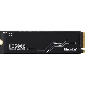 Kingston SKC3000D/4096G KC3000 PCIe 4.0 NVMe M.2 SSD - Hoogwaardige opslag voor desktop- en laptoppc's,Zwart