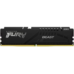 Kingston FURY Beast DDR5 16 GB 5200MT/s CL40 DIMM Desktop Memory Gaming Enkele Module - KF552C40BB-16, Zwart