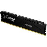 Kingston Woede Beest (1 x 16GB, 4800 MHz, DDR5 RAM, DIMM 288 pin), RAM, Zwart