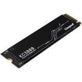 Kingston -SKC3000S/512G PCIe 4.0 NVMe M.2 SSD - Hoogwaardige opslag voor desktop- en laptoppc's,512GB,Zwart