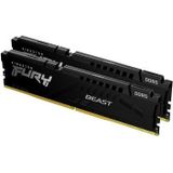 Kingston FURY Beest (2 x 8GB, 6000 MHz, DDR5 RAM, DIMM 288 pin), RAM, Zwart