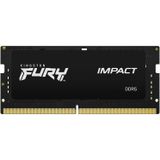 Kingston FURY Impact (2 x 32GB, 4800 MHz, DDR5 RAM, SO-DIMM), RAM, Zwart
