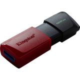 Kingston DataTraveler Exodia M USB-Stick 128 GB, Schwarz/Rot