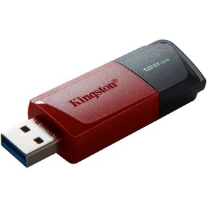 Kingston DataTraveler Exodia M USB-stick 3.2 Gen 1 DTXM/128 GB - met beweegbare dop (zwart + rood)