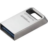 Kingston DataTraveler Micro USB Flash Drive 256GB 200MB/s Metaal USB 3.2 Gen 1 - DTMC3G2/256GB