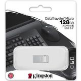 Kingston DataTraveler Micro 128GB USB 3.2 Gen 1 - Zilver