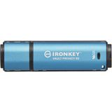 Kingston Technology IronKey Vault Privacy 50 USB flash drive USB Type-A 3.2 Gen 1 (3.1 Gen 1) Zwart, Blauw