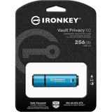 Kingston IronKey Vault Privacy 50 FIPS 197-gecertificeerd en 256-bit XTS-AES versleutelde USB-stick voor gegevensbescherming - IKVP50/256GB