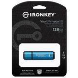 Kingston Technology IronKey Vault Privacy 50 USB flash drive USB Type-A 3.2 Gen 1 (3.1 Gen 1) Zwart, Blauw