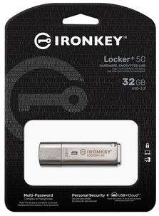 Kingston Technology IronKey Locker+ 50 USB flash drive USB Type-A 3.2 Gen 1 (3.1 Gen 1) Zilver