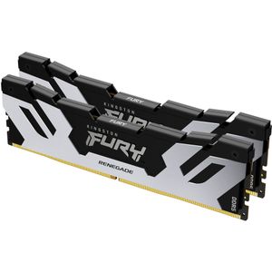 Kingston FURY Renegade Silver Werkgeheugenset voor PC DDR5 32 GB 2 x 16 GB Non-ECC 6400 MHz 288-pins DIMM CL32 KF564C32RSK2-32