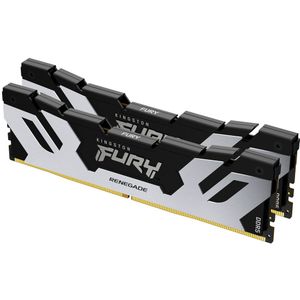 Kingston Fury Renegade DDR5 Zilber/Zwart XMP 32GB 6000MT/s CL32 DIMM Gaming Desktopgeheugen (Set van 2) - KF560C32RSK2-32