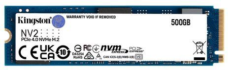 Kingston NV2 SSD - 500GB - PCIe 4.0 NVMe
