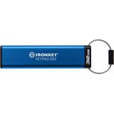 Kingston IronKey Keypad 200 Drive flash Type-A USB--stick met hardwareversleuteling FIPS 140-3 niveau 3 (aangevraagd) met XTS-AES 256-bits hardwareversleuteling- IKKP200/32GB