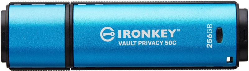 Kingston IronKey 256GB USB-C Vault Privacy 50C AES-256 versleuteling, FIPS 197