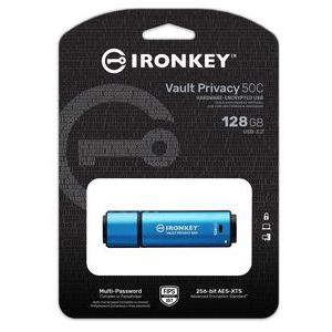 Kingston - IronKey Vault Privacy 50 - USB-C 128GB - AES-256 Versleuteling