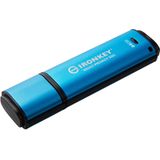 Kingston - IronKey Vault Privacy 50C - USB-stick - Blauw - 64GB, AES-256 Hardwareversleuteling