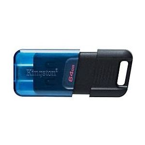 Kingston USB Stick - 64GB - DT80M - Blue Black