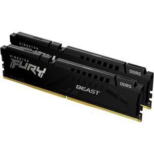 Kingston FURY KF560C36BBEK232 Beast DDR5 32GB 2x16GB 6000MT/s DDR5 CL36 DIMM Desktop Gaming Memory Kit van 2 Zwart