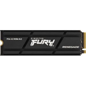 Kingston FURY Renegade 1000G PCIe 4.0 NVMe SSD W/HEATSINK - Voor gamers, enthousiastelingen en high-power gebruikers - SFYRSK/1000G, 1TB,Zwart